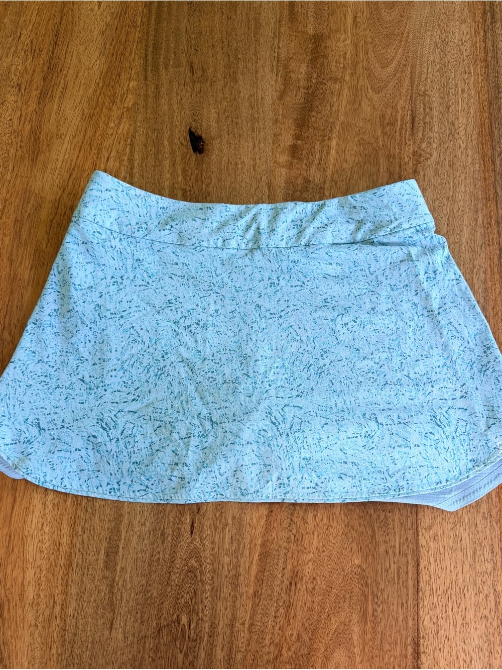 Outdoor Voices Light Blue Printed Active Skort